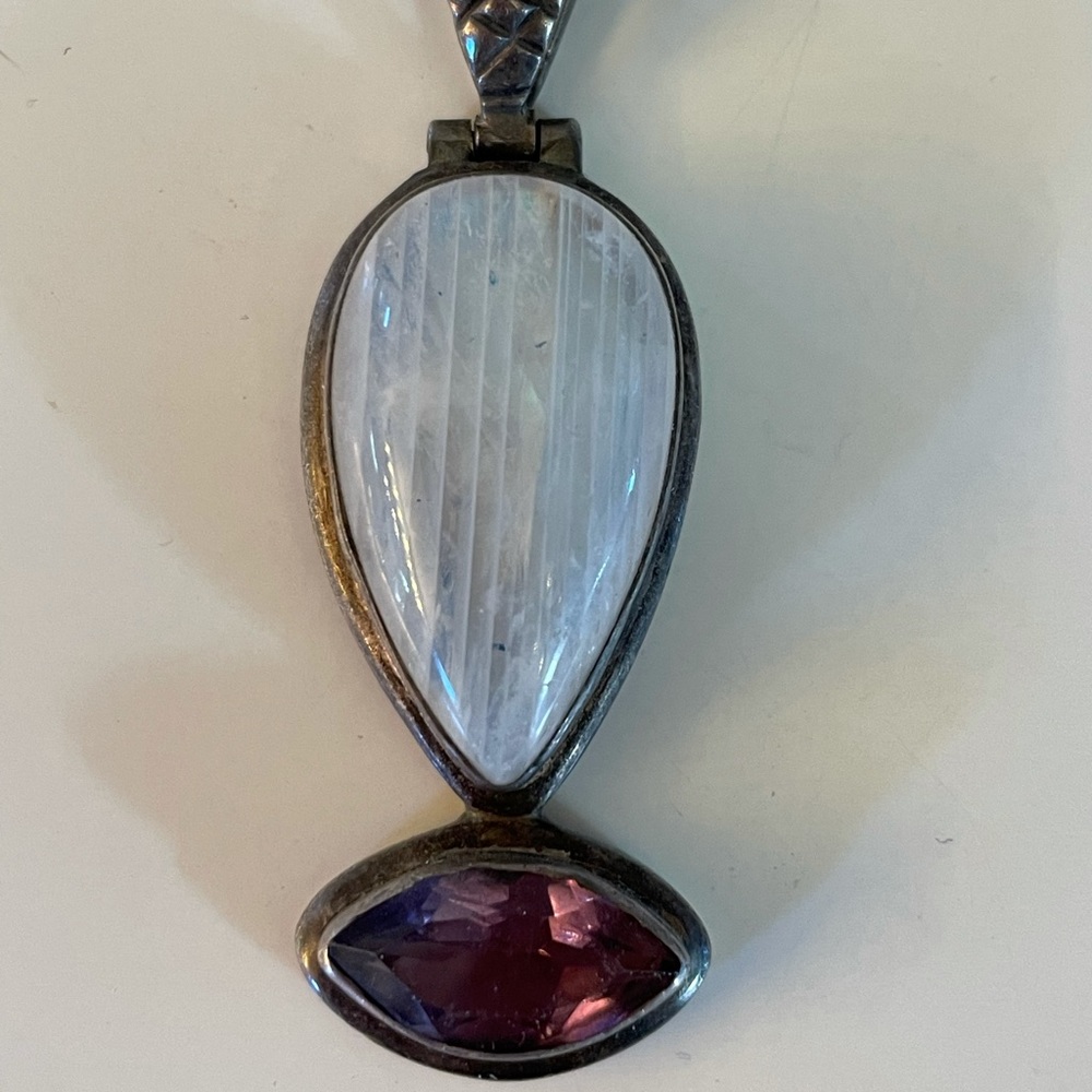 Precious stone pendant. Unique & beautiful!